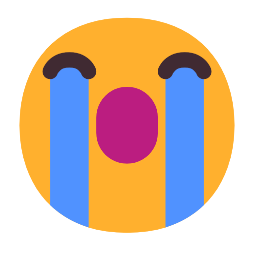 Crying face emoji